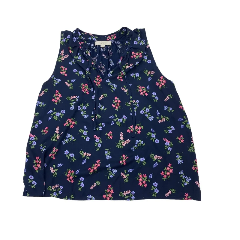 Exclusive Access BLUE TOP SLEEVELESS by LOFT Size:L