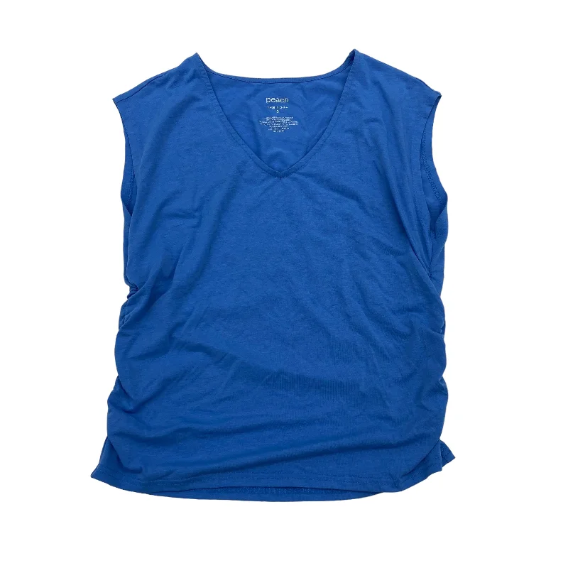 Bargain Prices BLUE TOP SLEEVELESS by PEACH Size:S