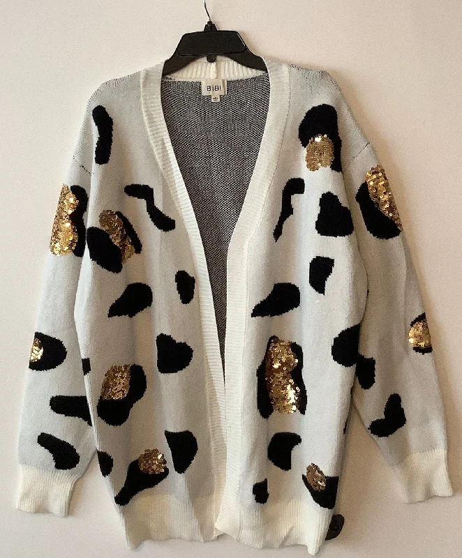 Clearance Items Cardigan By Bibi In Animal Print, Size: L