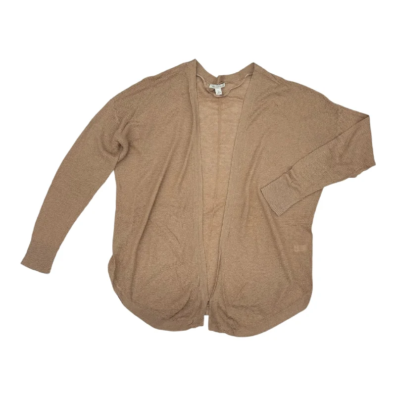 Deep Discounts Cardigan By Cato In Tan, Size:L