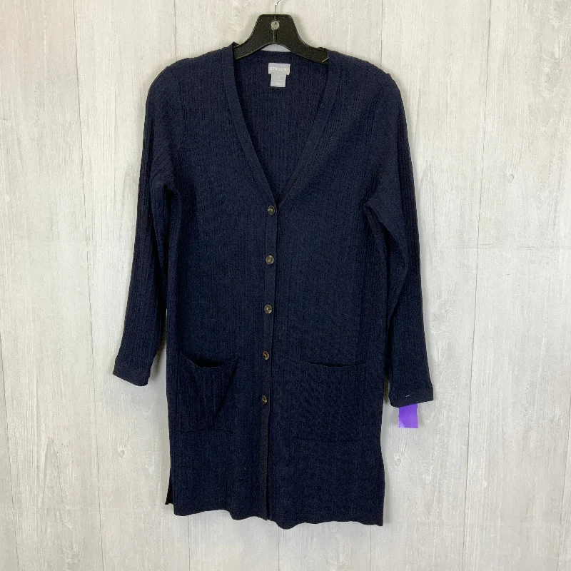 New Markdowns Cardigan By Chicos In Navy, Size: S