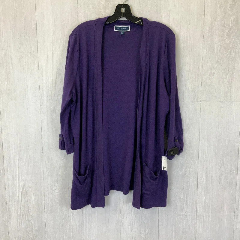 Price Drop Cardigan By Kendra Scott In Purple, Size: Xl
