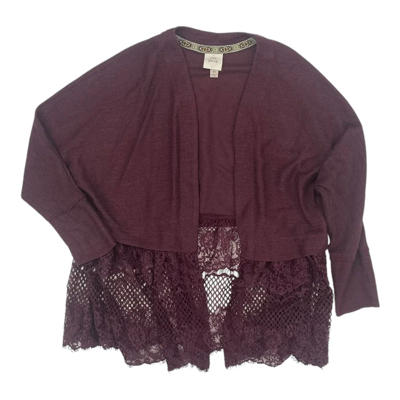 Special Savings Cardigan By Knox Rose In Purple, Size:Xs