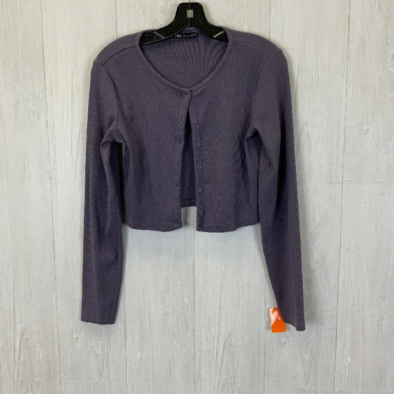 Steals and Deals Cardigan By Zara In Purple, Size: L