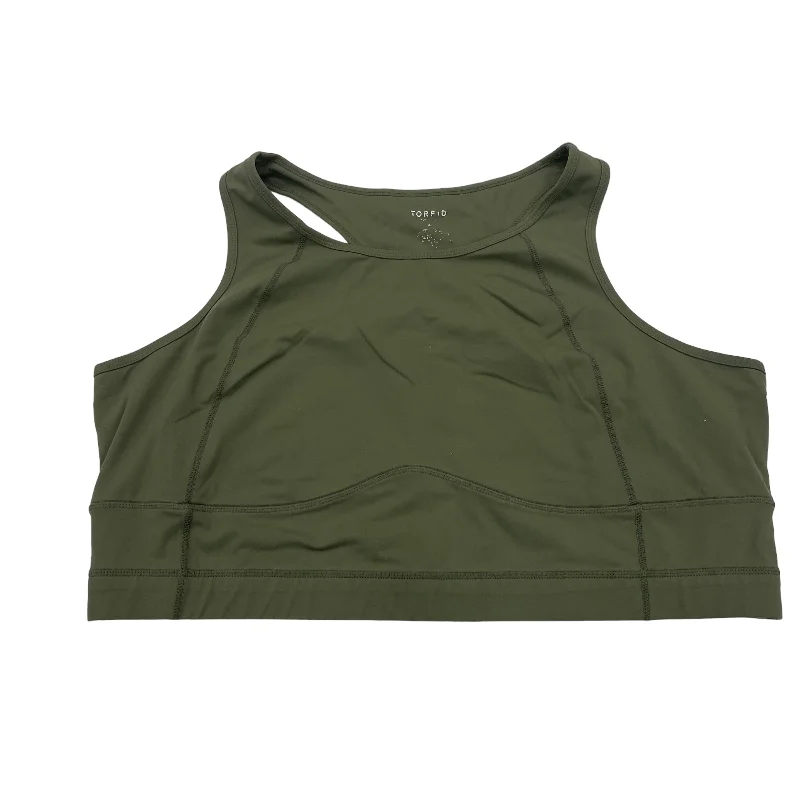 Hurry In GREEN TORRID ATHLETIC BRA, Size 4