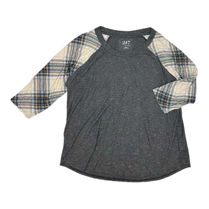Weekend Special GREY TOP 3/4 SLEEVE by MAURICES Size:XXL