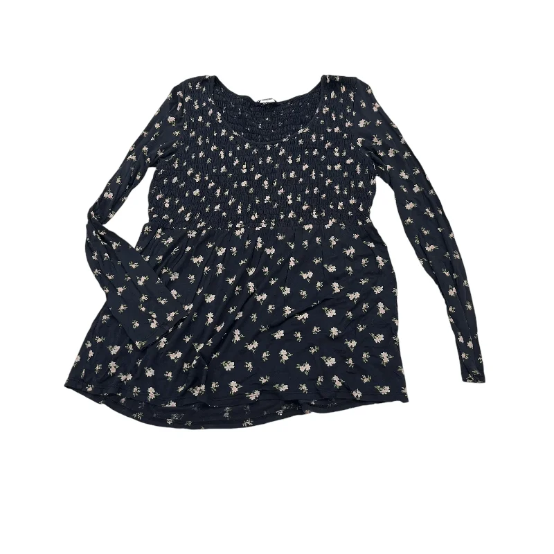 Massive Deals NAVY TOP LS by AMERICAN EAGLE Size:L
