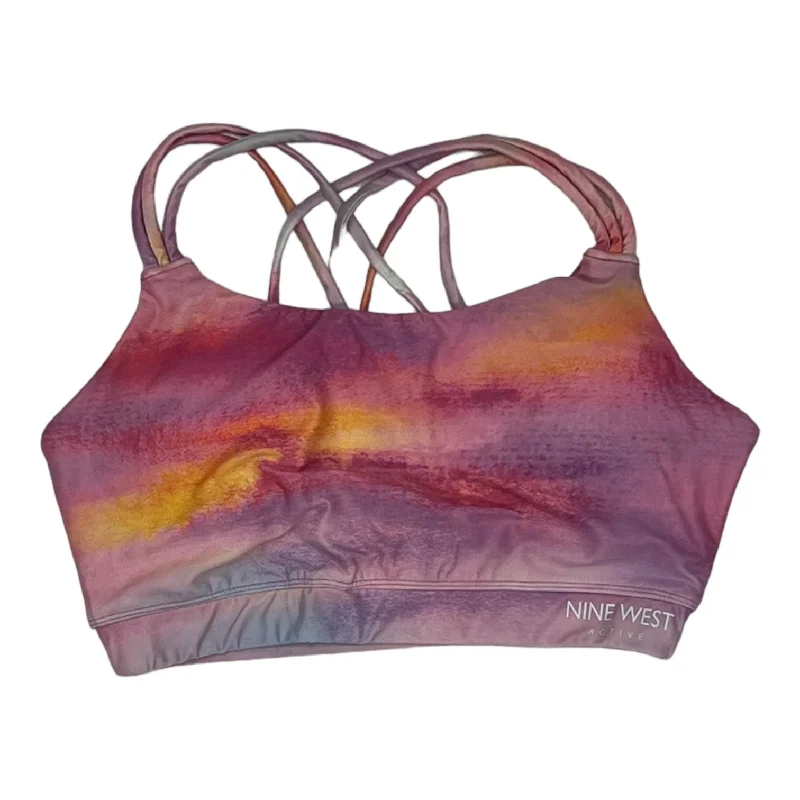 Shop and Save ORANGE & PINK ATHLETIC BRA by NINE WEST Size:M