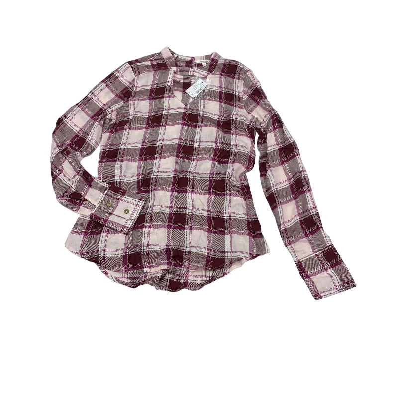 Value Deals PINK & RED TOP LS by MAURICES Size:XS
