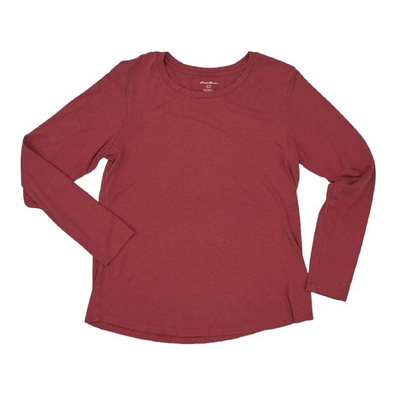 Major Savings PINK TOP LS BASIC by EDDIE BAUER Size:L