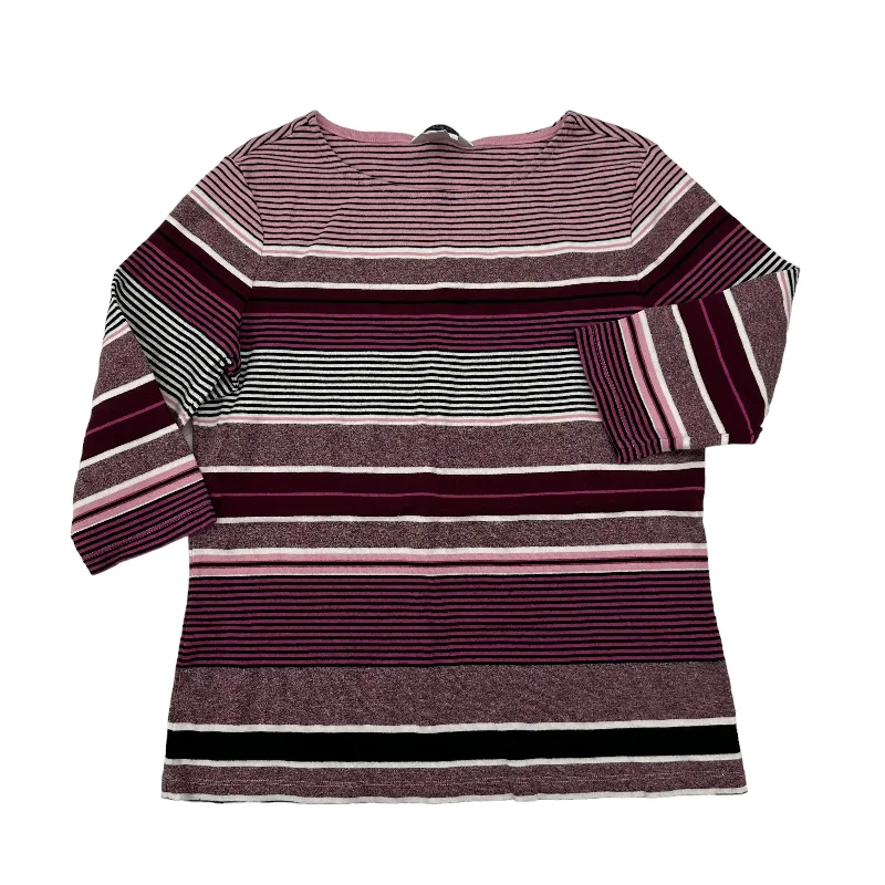 Midnight Madness PURPLE TOP LS by CHRISTOPHER AND BANKS Size:L