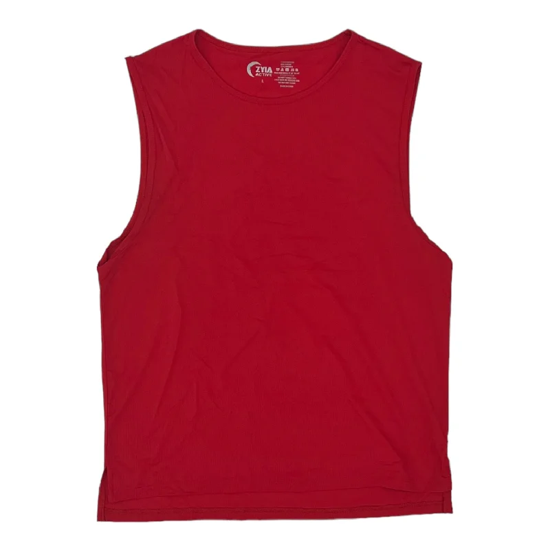 Price Rollback RED ATHLETIC TANK TOP by ZYIA Size:L