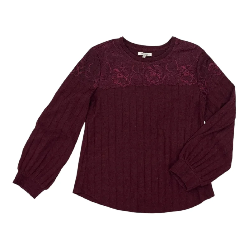 New Markdowns RED TOP LS by MAURICES Size:S