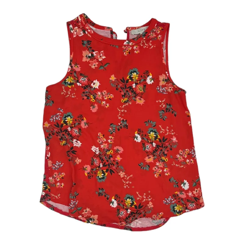 Price Blitz RED TOP SLEEVELESS by LOFT Size:S