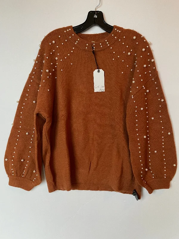 Weekend Deal Sweater By Cotton Bleu In Brown, Size: L