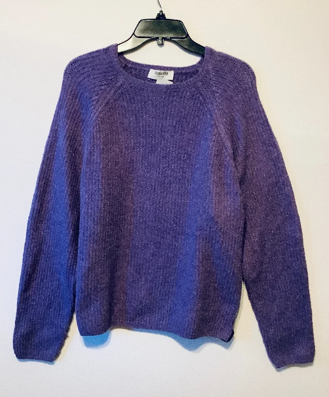 Stock Up and Save Sweater By Double Zero In Purple, Size: L