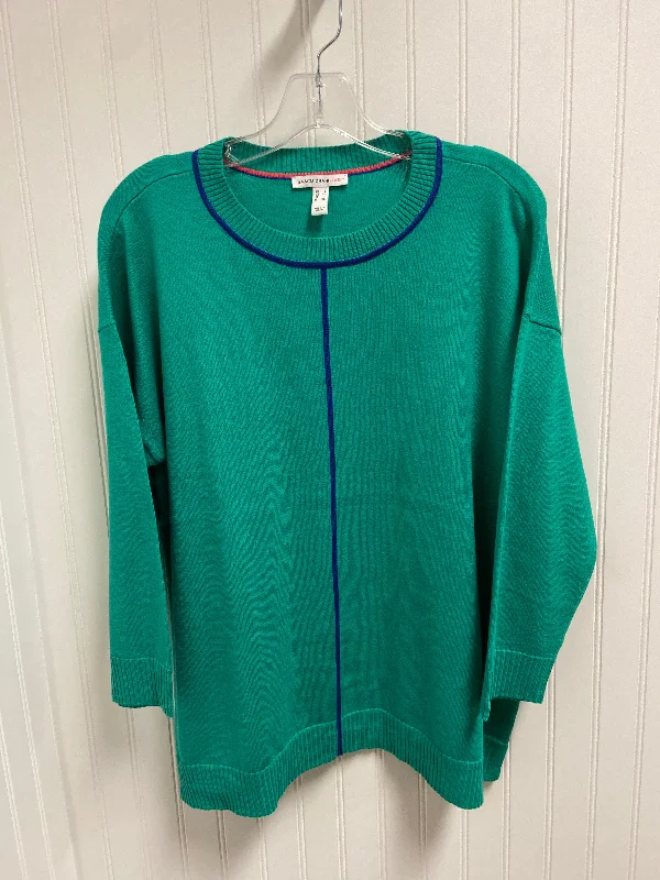 Price Slash Sweater By Isaac Mizrahi Live Qvc In Green, Size: L