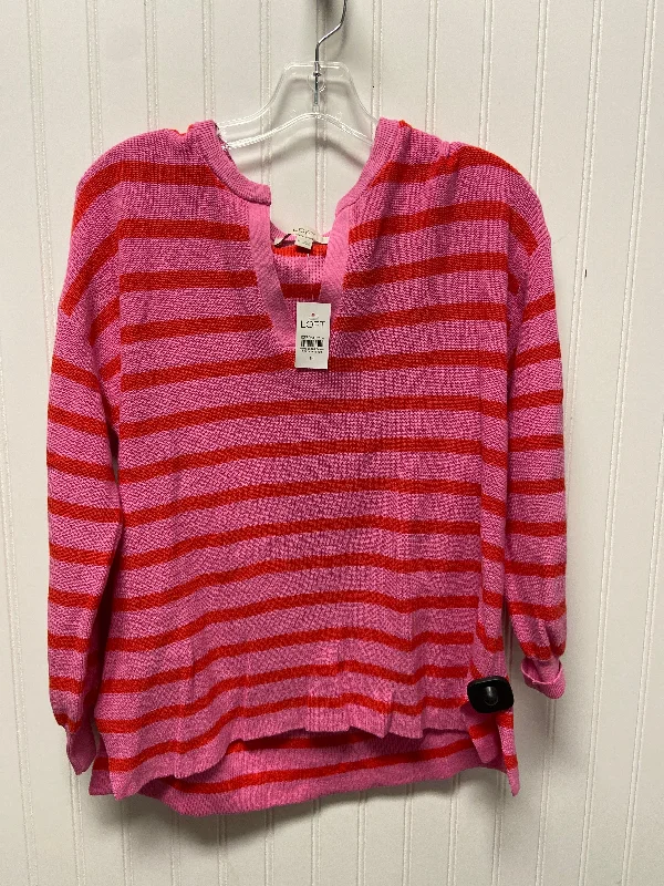 Limited Availability Sweater By Loft In Pink & Red, Size: M