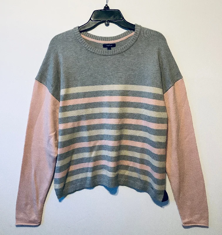 Savings Event Sweater By Nautica In Striped Pattern, Size: L