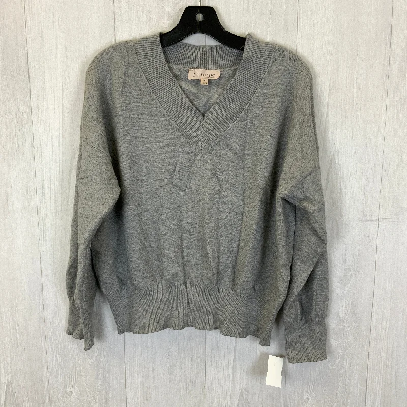 Don't Miss Sweater By Philosophy In Grey, Size: Xl
