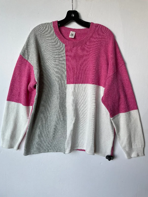 Holiday Sale Sweater By Sew In Love In Pink & White, Size: L