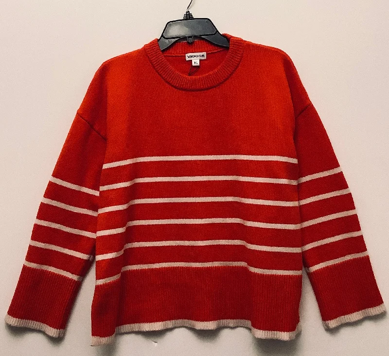 Daily Deals Sweater By Vigoss In Red, Size: Xl