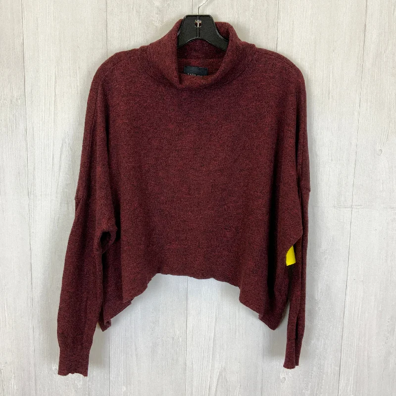 Savings Galore Sweater By Zara In Red, Size: M