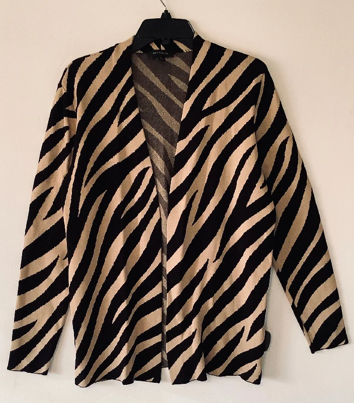 Act Now Sweater Cardigan By Ann Taylor In Animal Print, Size: M