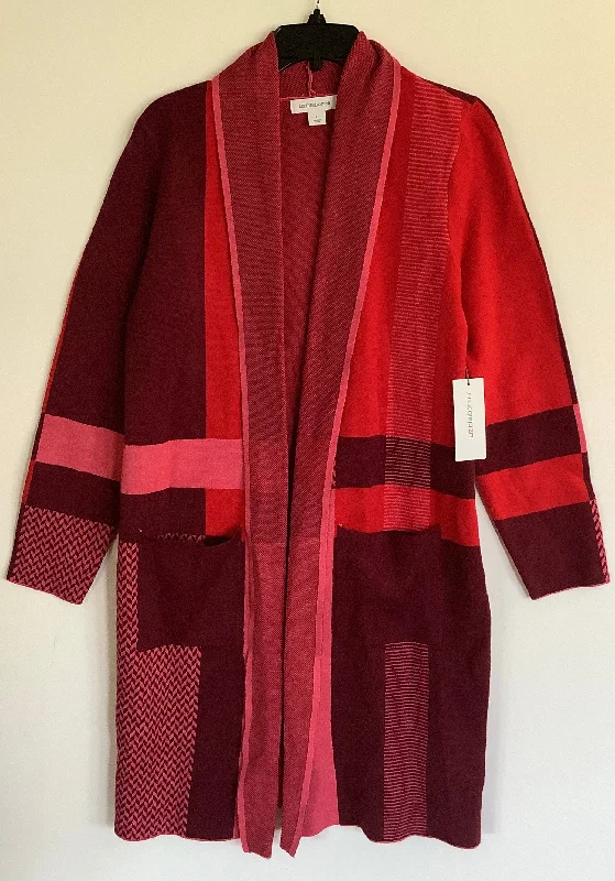 YEAR-End Sale Sweater Cardigan By Liz Claiborne In Multi-colored, Size: L