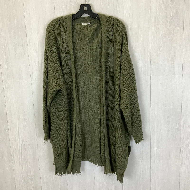 Stock Clearance Sweater Cardigan By Maurices In Green, Size: Xxl