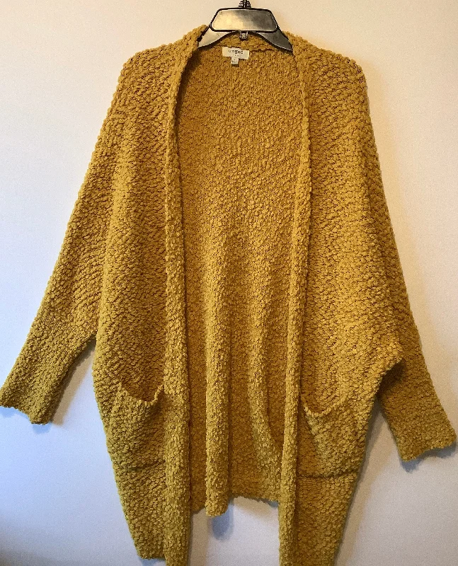 Bargain Prices Sweater Cardigan By Umgee In Yellow, Size: S