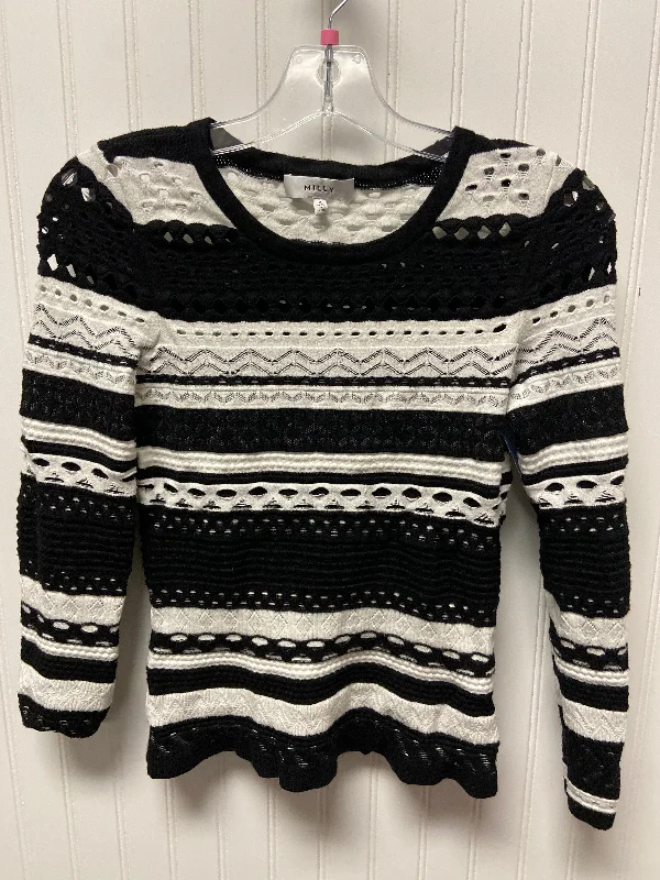 Daily Specials Sweater Designer By Milly In Black & White, Size: S