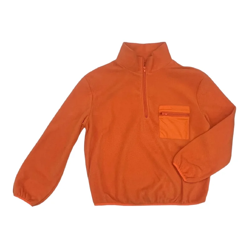 Fantastic Offers Sweatshirt Collar By Shein In Orange, Size:M
