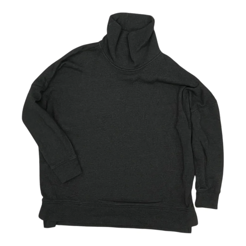 Inventory Reduction Sweatshirt Collar By Time And Tru In Grey, Size:M