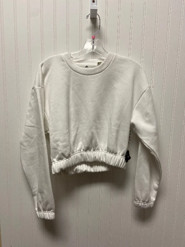 Crazy Savings Sweatshirt Crewneck By Adidas In White, Size: Xxs