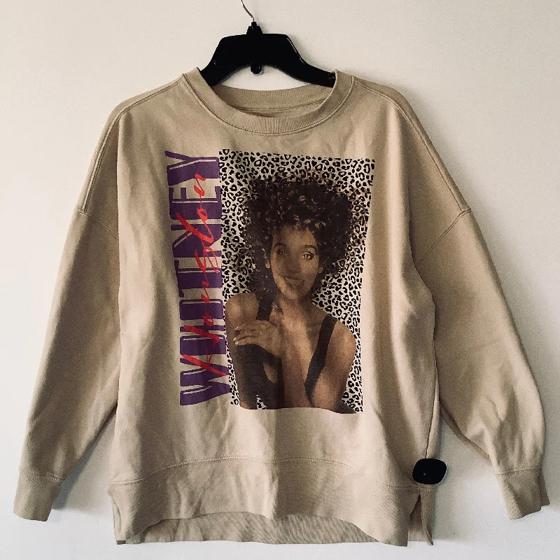 Hurry In Sweatshirt Crewneck By Cme In Tan, Size: M