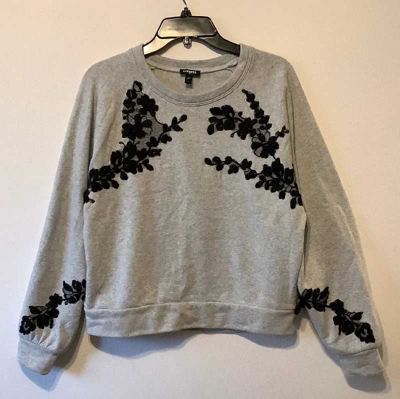 Must-Have Deals Sweatshirt Crewneck By Express In Grey, Size: S