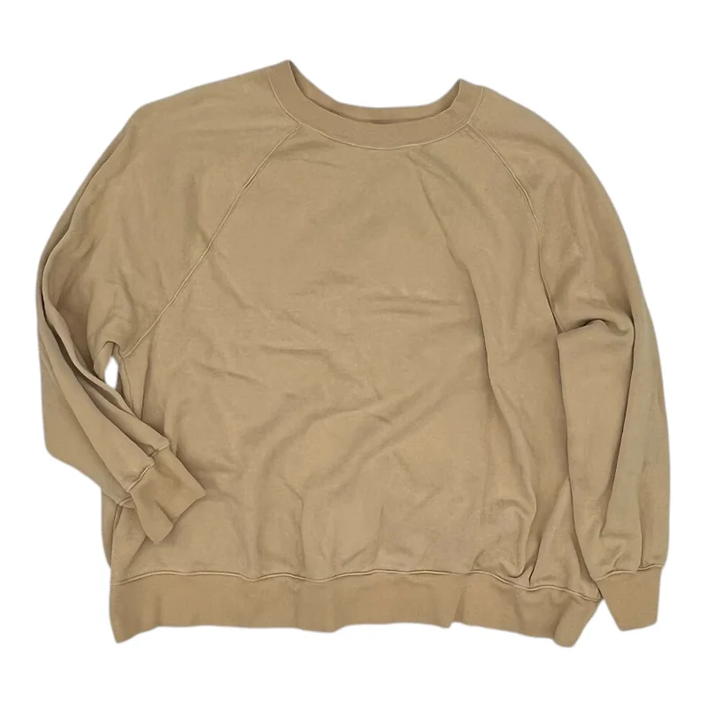 Super Sale Sweatshirt Crewneck By Old Navy In Tan, Size:L