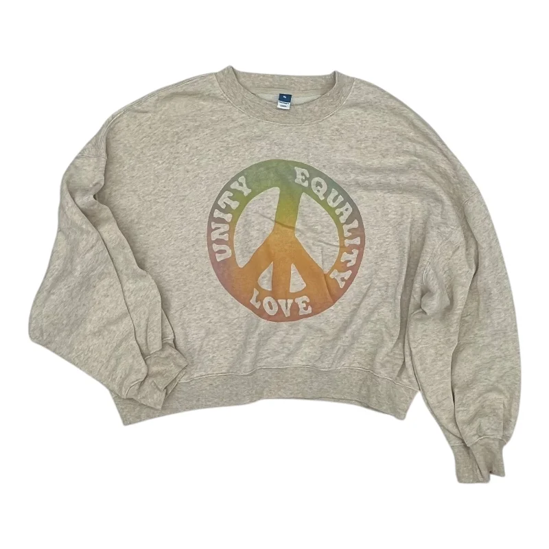 Year-End Clearance Sweatshirt Crewneck By Old Navy In Tan, Size:Xl