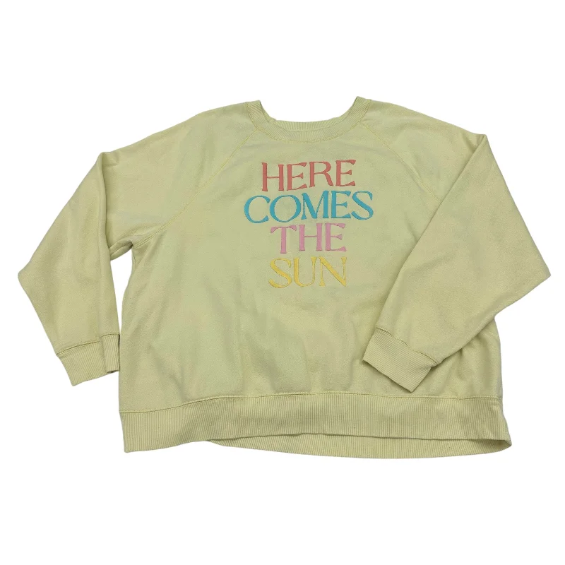 Savings Event SWEATSHIRT CREWNECK by OLD NAVY In YELLOW, Size: 2X