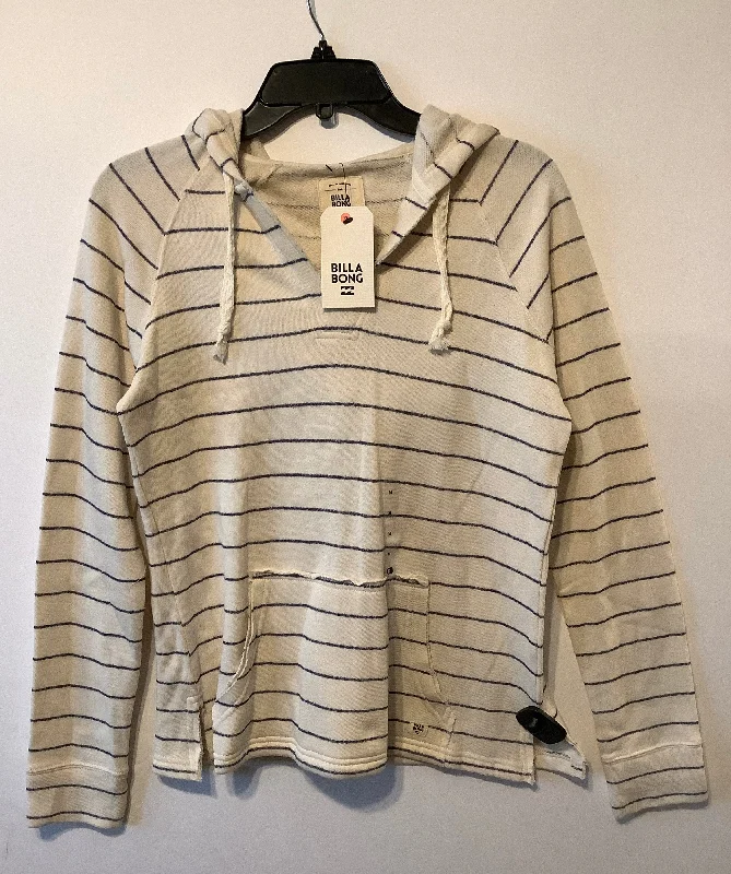 Price Fest Sweatshirt Hoodie By Billabong In Cream, Size: M