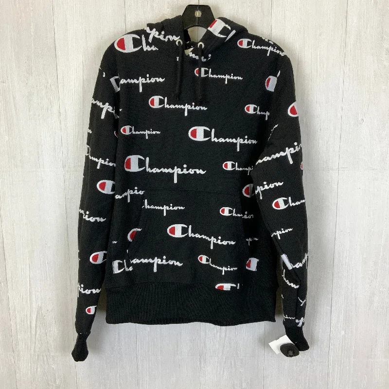Exclusive Online Offer Sweatshirt Hoodie By Champion In Black, Size: M