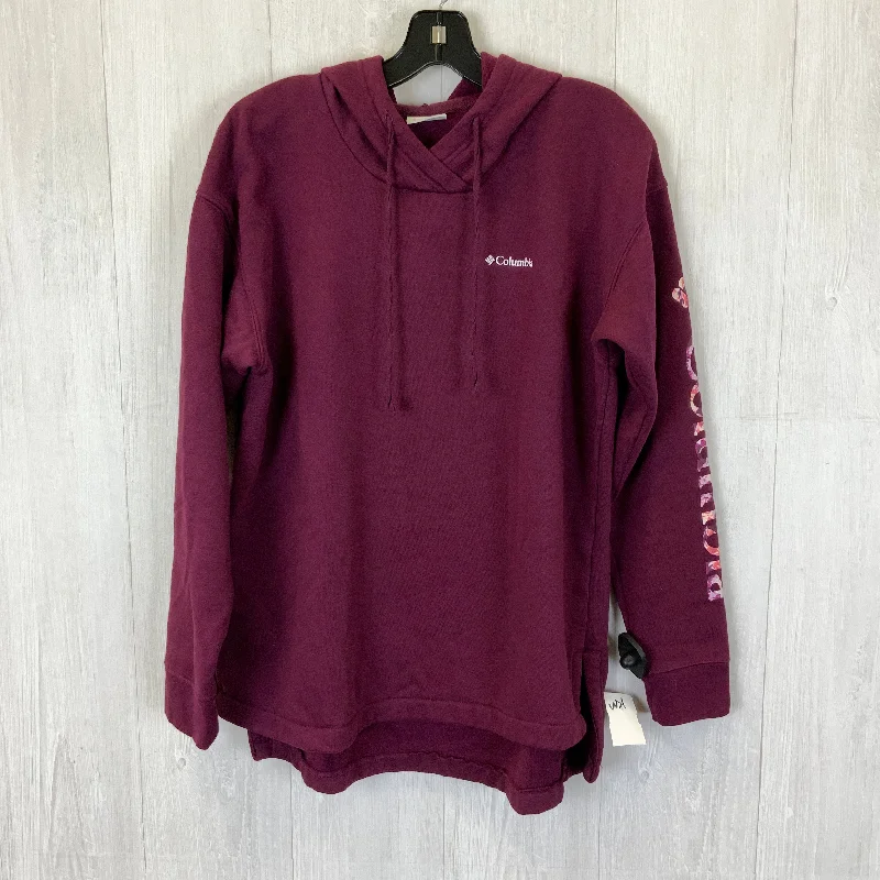 Hot Deal Sweatshirt Hoodie By Columbia In Purple, Size: L