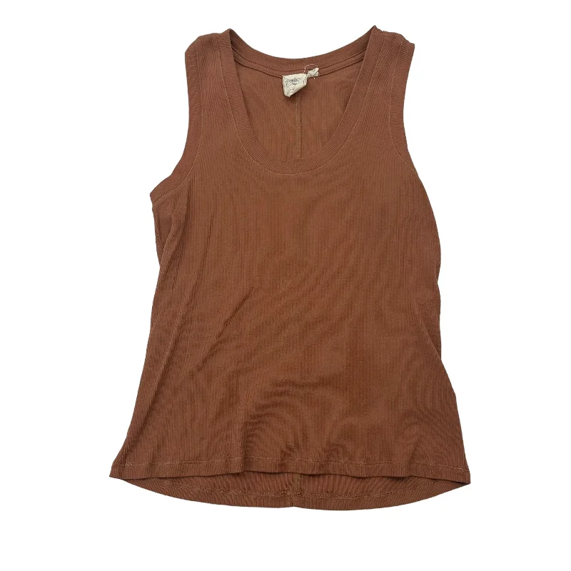 The Best Prices TAN TOP SLEEVELESS by WHITE CROW Size:S