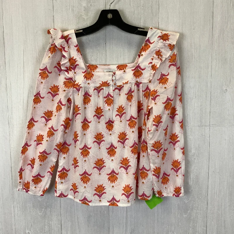 Inventory Reduction Top 3/4 Sleeve By J. Crew In White, Size: Xxs