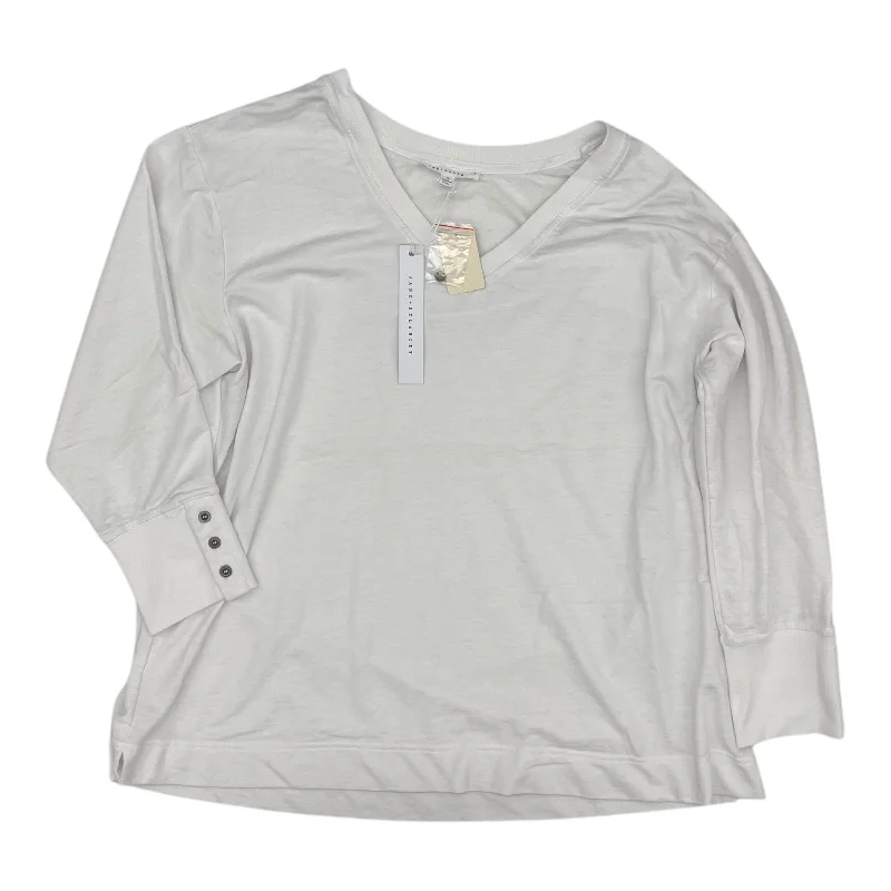 Exclusive Offers Top 3/4 Sleeve By Jane And Delancey In White, Size:1X