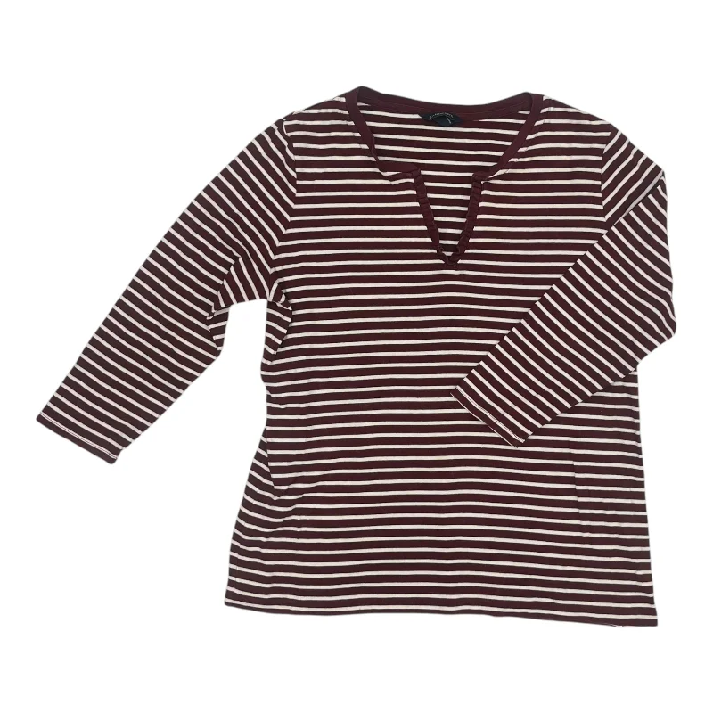 Buy More, Save More Top 3/4 Sleeve By Lands End In Striped Pattern, Size:L