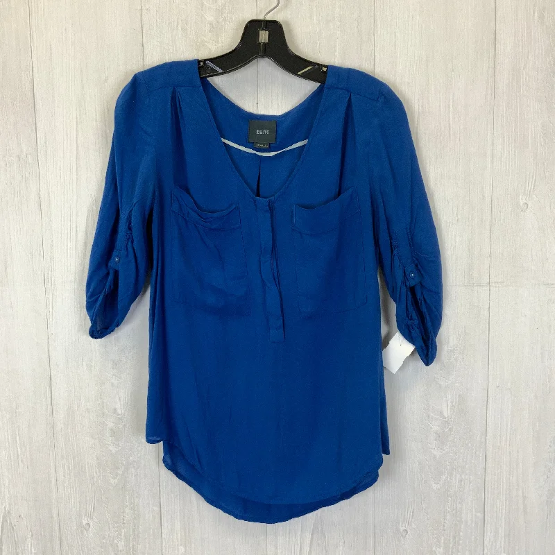 Unbeatable Prices Top 3/4 Sleeve By Maeve In Royal Blue, Size: Xs
