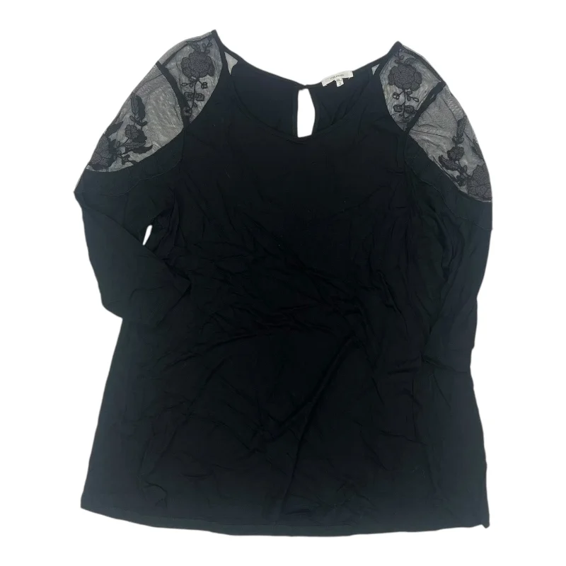Fantastic Deals Top 3/4 Sleeve By Maurices In Black, Size:2X