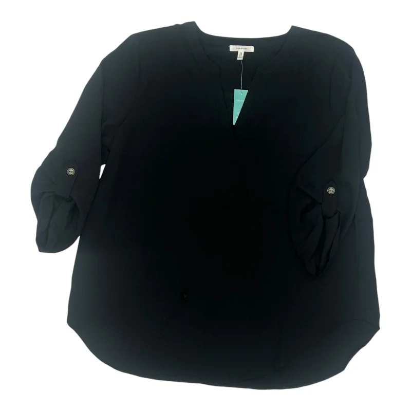 Discount Deals Top 3/4 Sleeve By Maurices In Black, Size:L